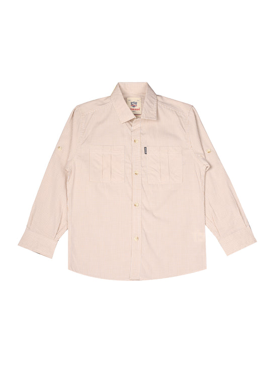 Checked Buttom Down Casual Shirt