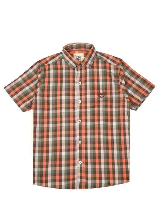 Checked Buttom Up Shirt