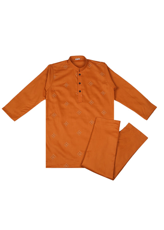 Boy's Embroidered Kurta & Shalwar