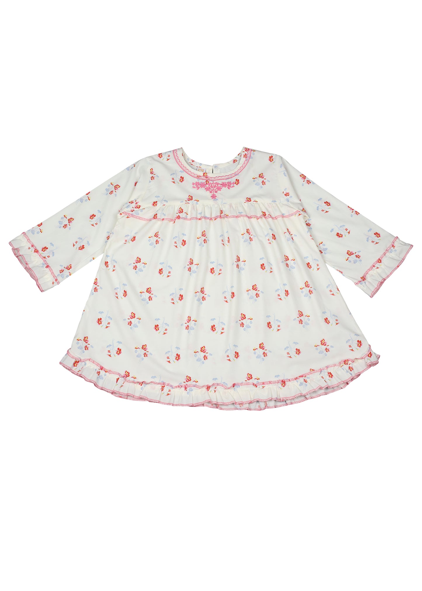 Embroidered Frock With Trouser