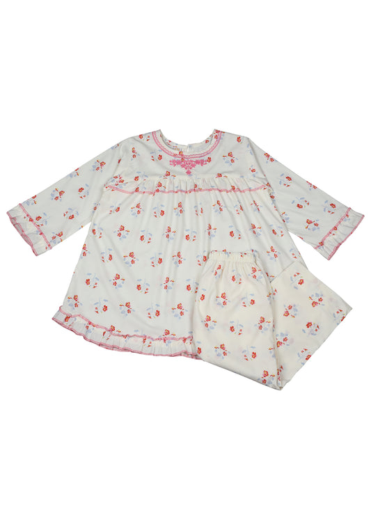 Embroidered Frock With Trouser