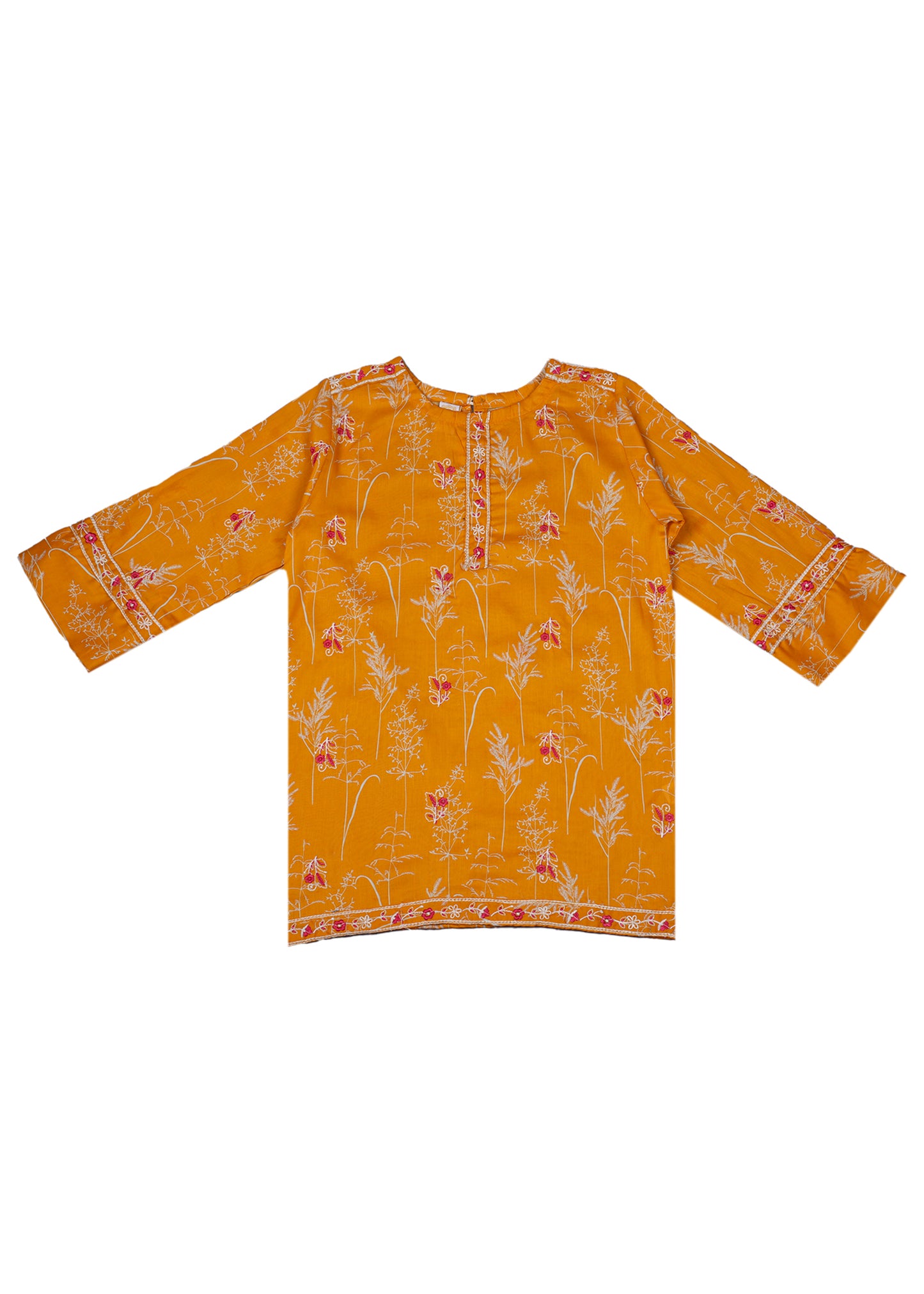 Embroidered Kurti With Trouser