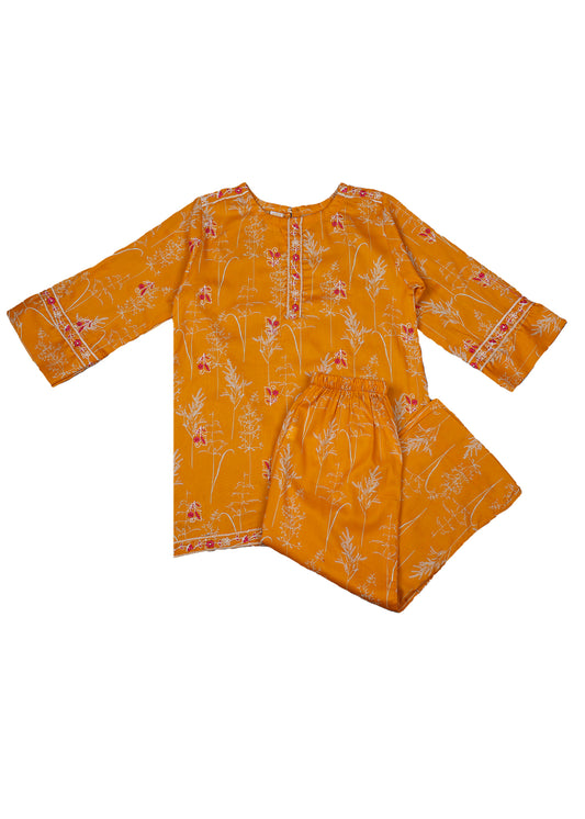 Embroidered Kurti With Trouser