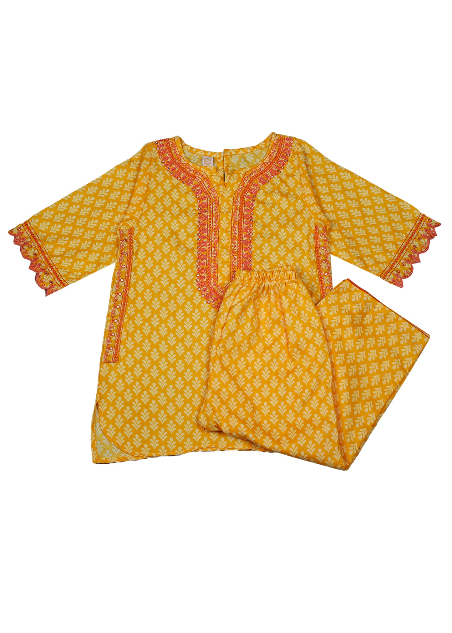 Embroidered Kameez With Trouser