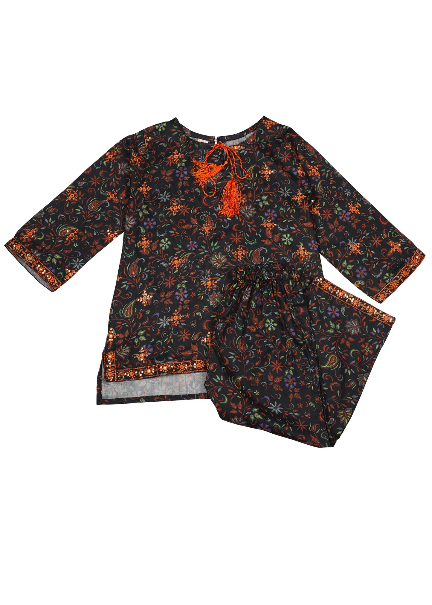 Embroidered Kameez With Trouser