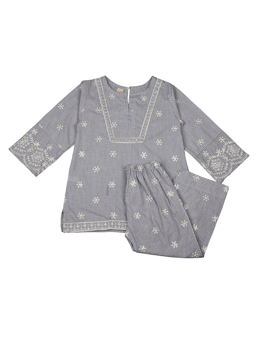Embroidered Kameez With Trouser