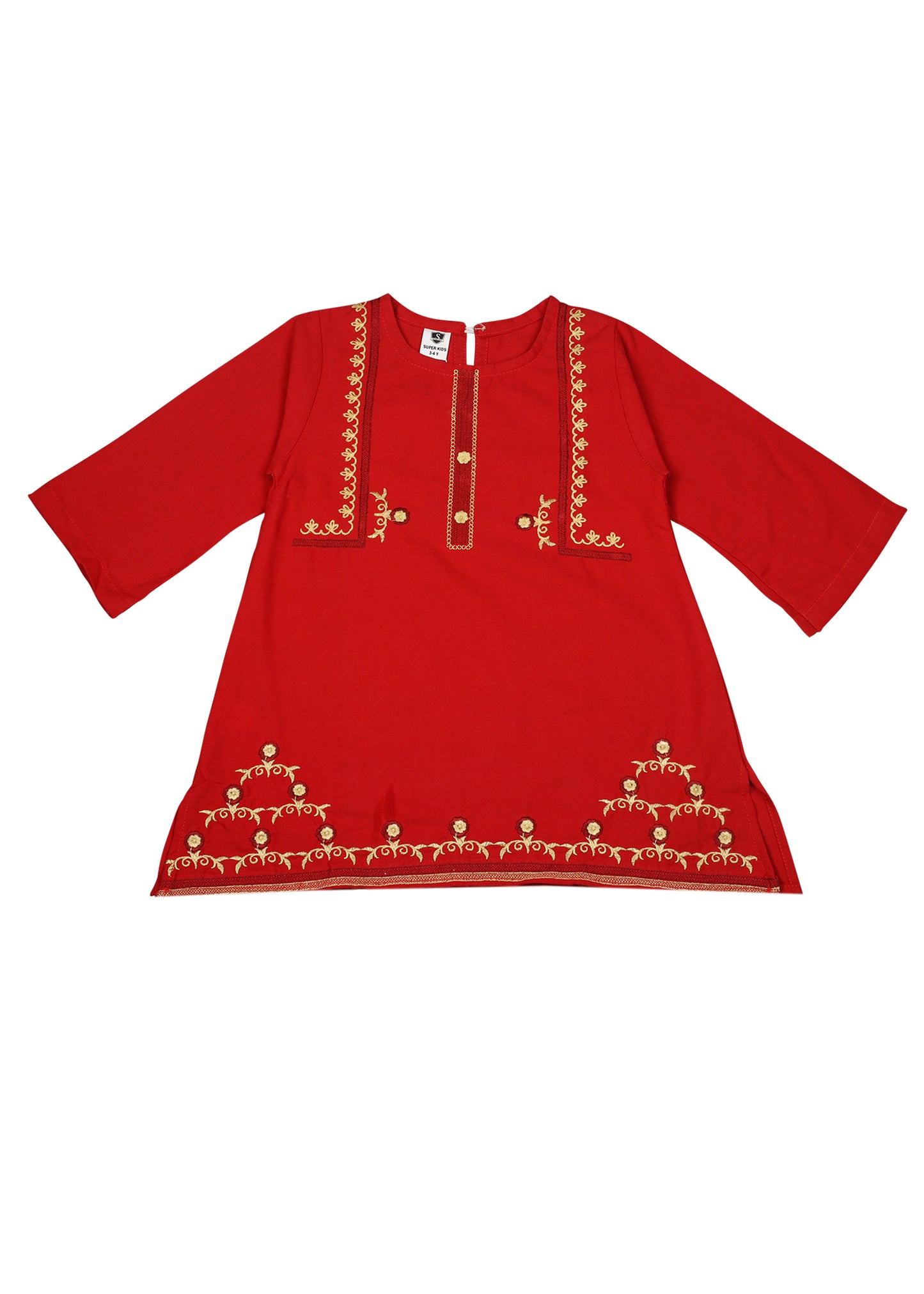 Embroidered Kameez With Shalwar