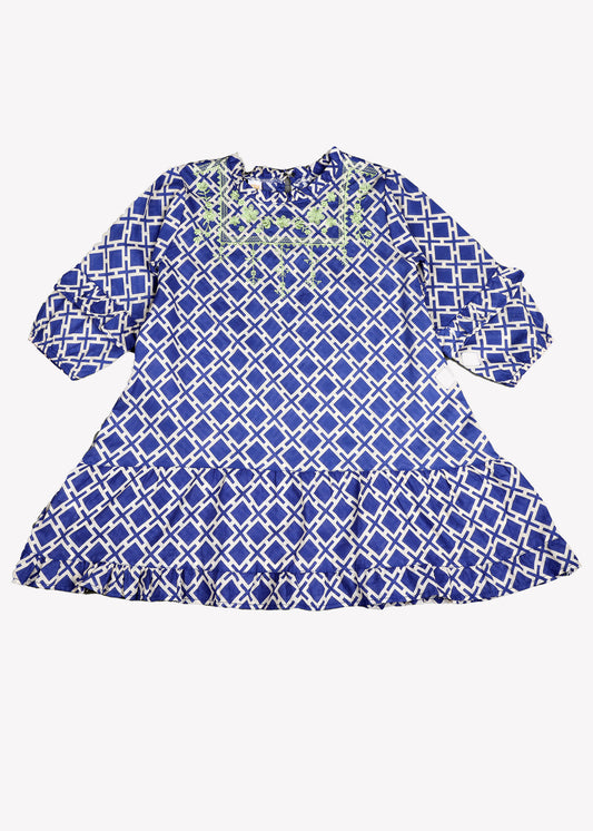 Blue Printed Top