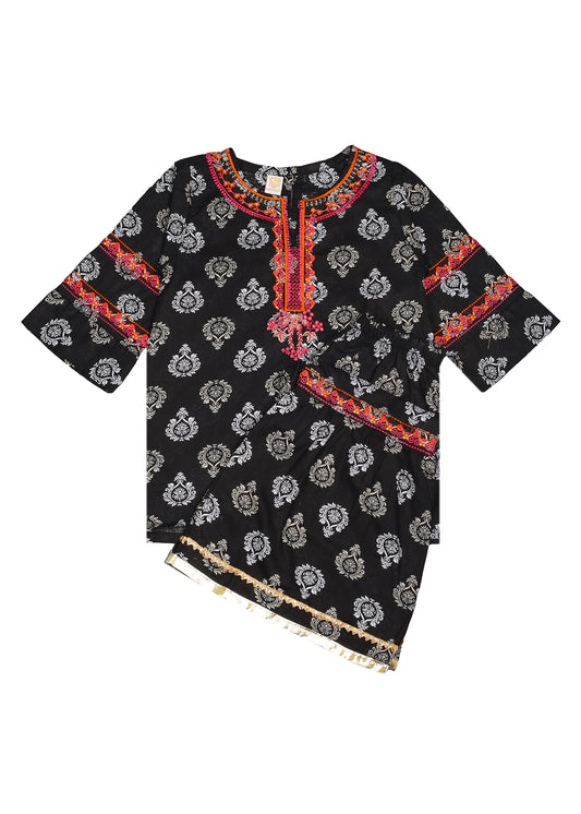 Embroidered Kameez & Gharara