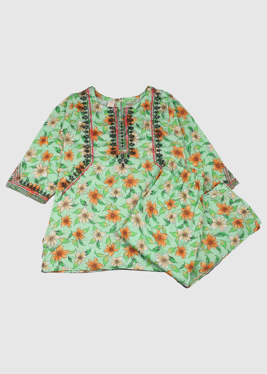 Floral Printed Kameez & Trouser