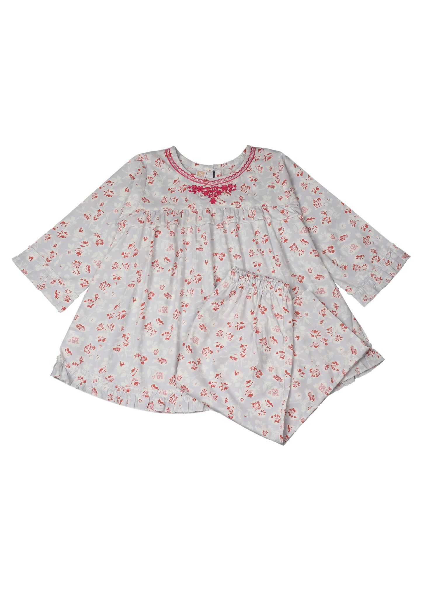 Printed Frock & Trouser
