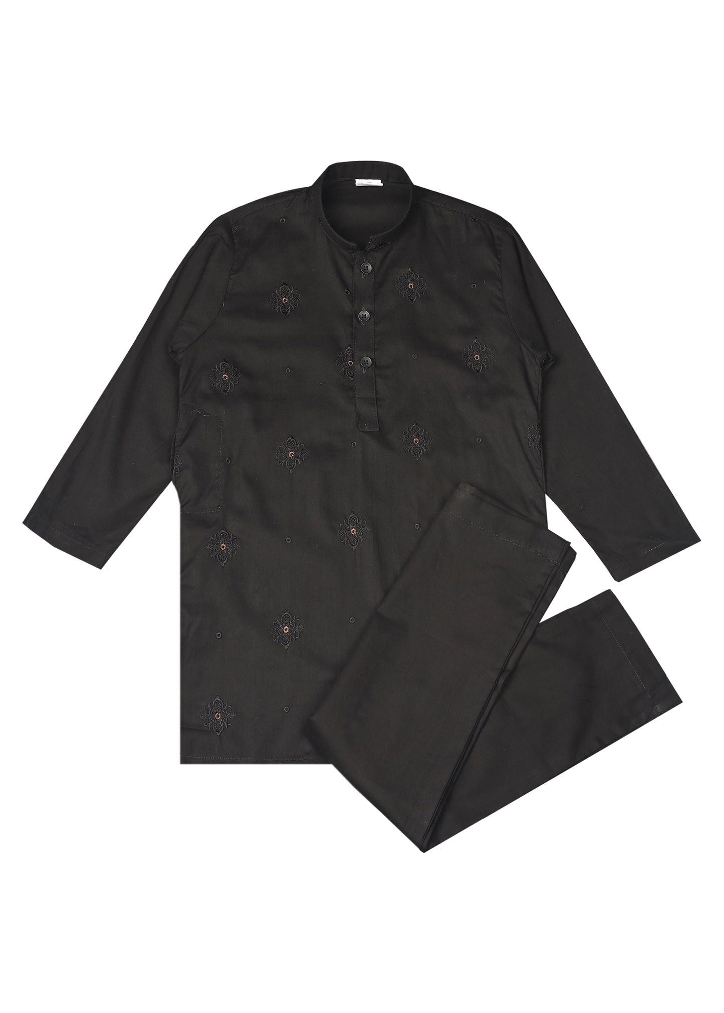 Boy's Embroidered Kurta & Trouser