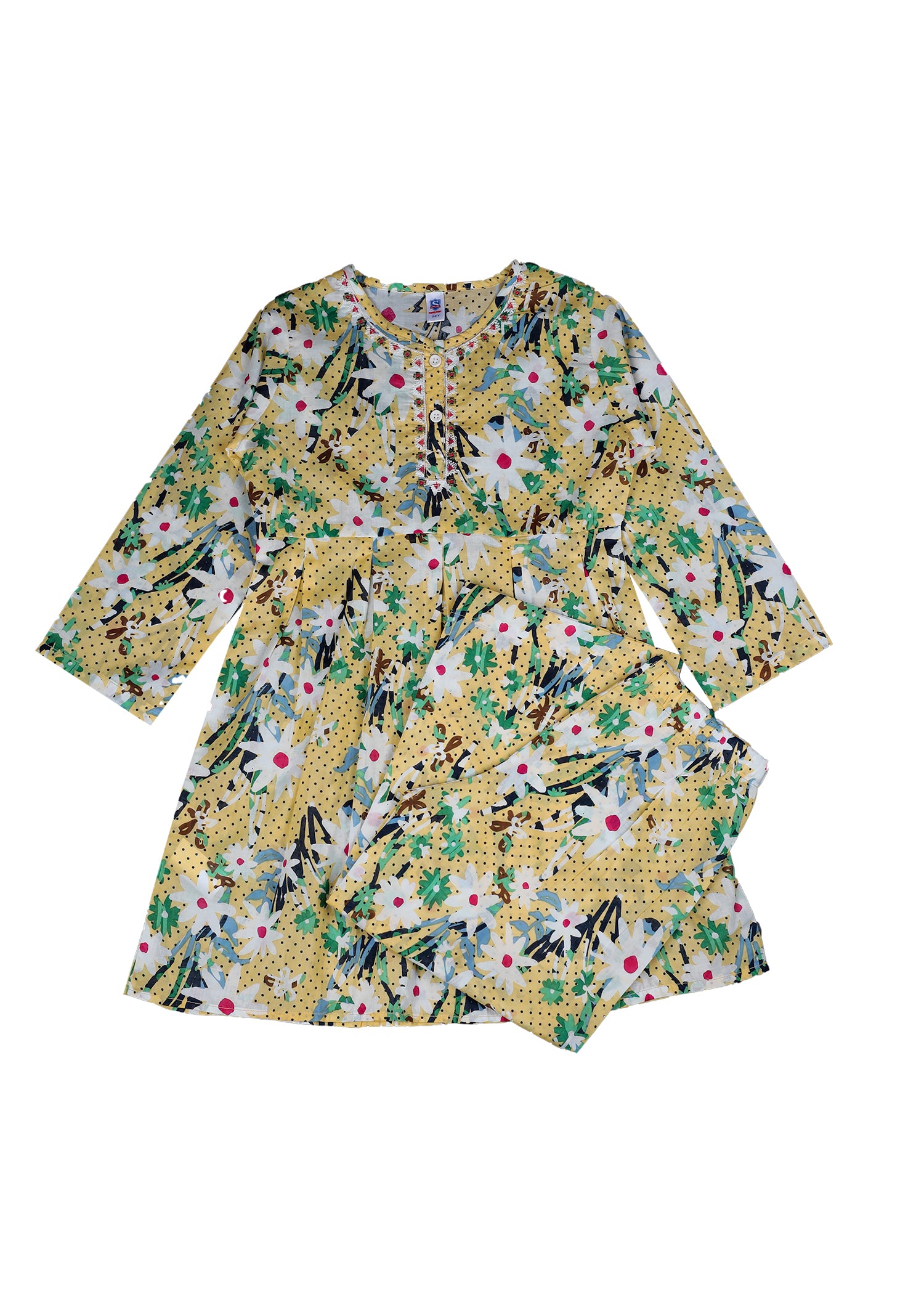 Printed Frock With Trouser