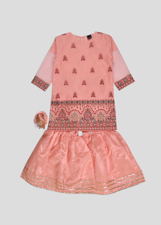 Embellished Kameez Gharara & Dupatta