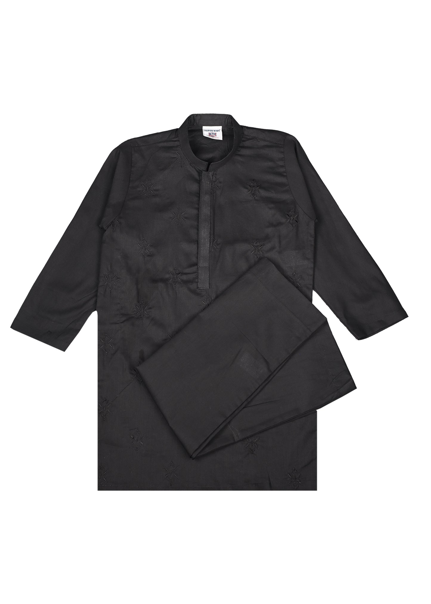 Boy's All Over Embroidered Kurta Trouser