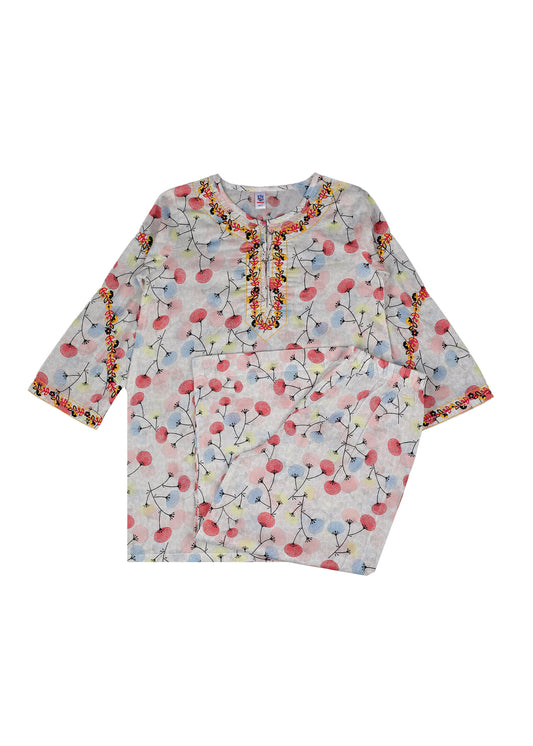 Embroidered Kameez With Trouser