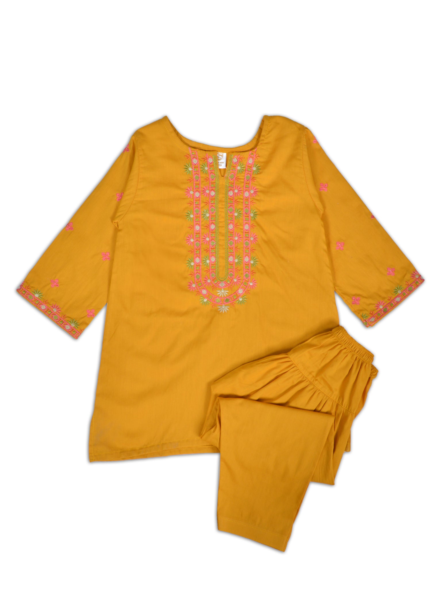 Embroidered Kammez & Shalwar