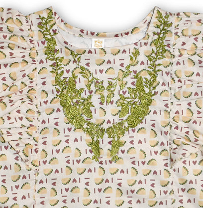 Girl's Embroidered Top