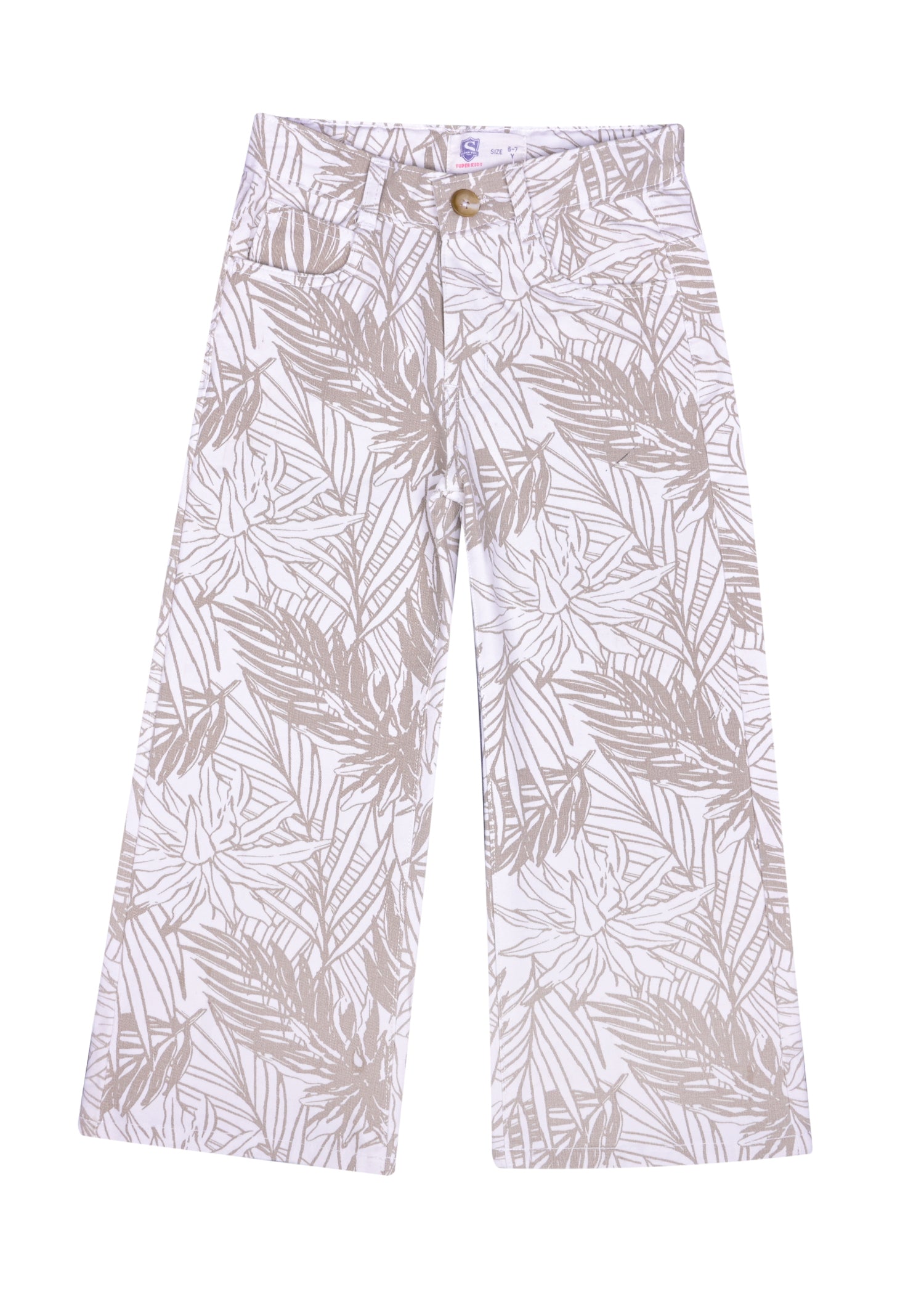 Printed Loose Buttom Pant