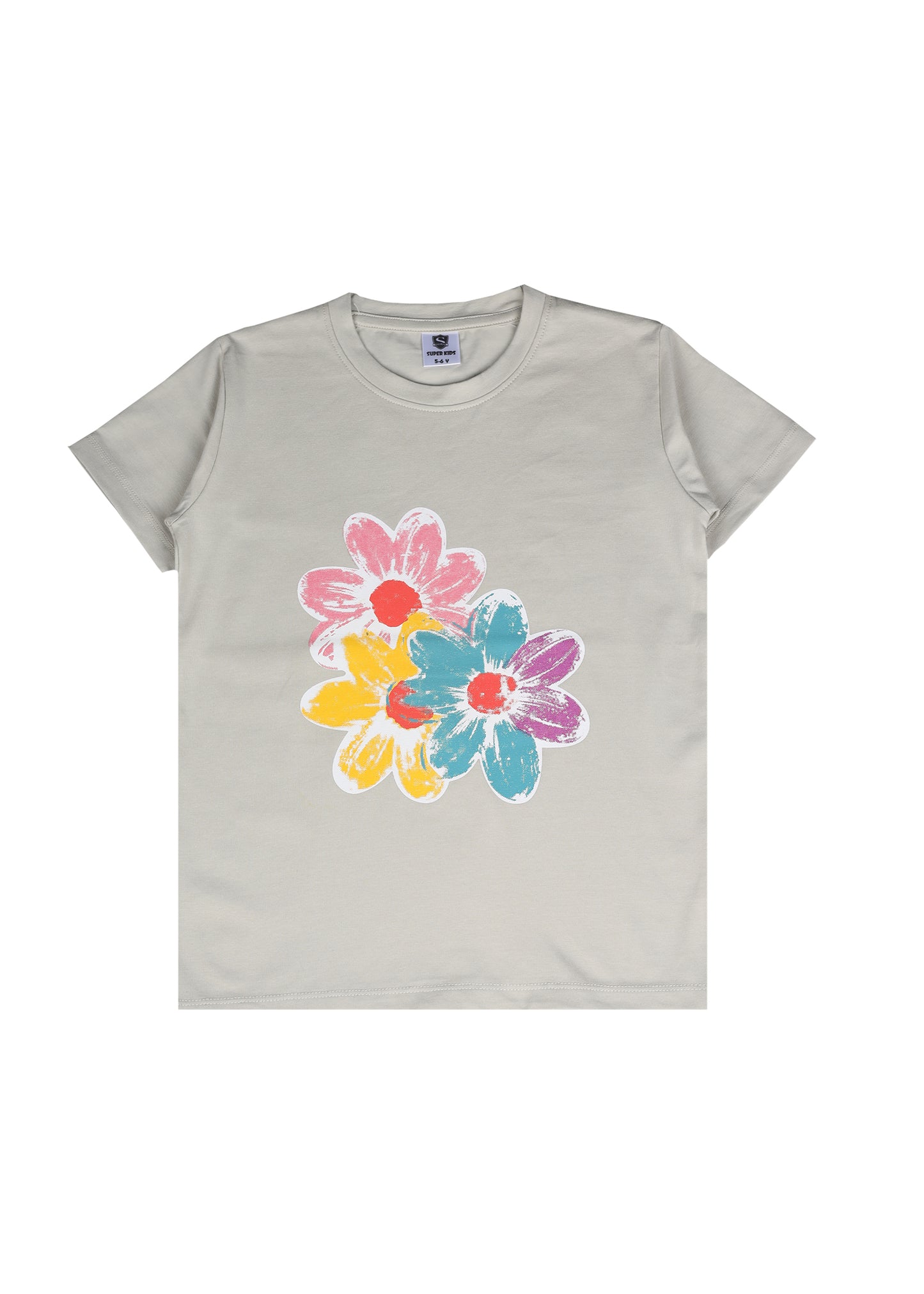 Floral Printed Grapic T-Shirt