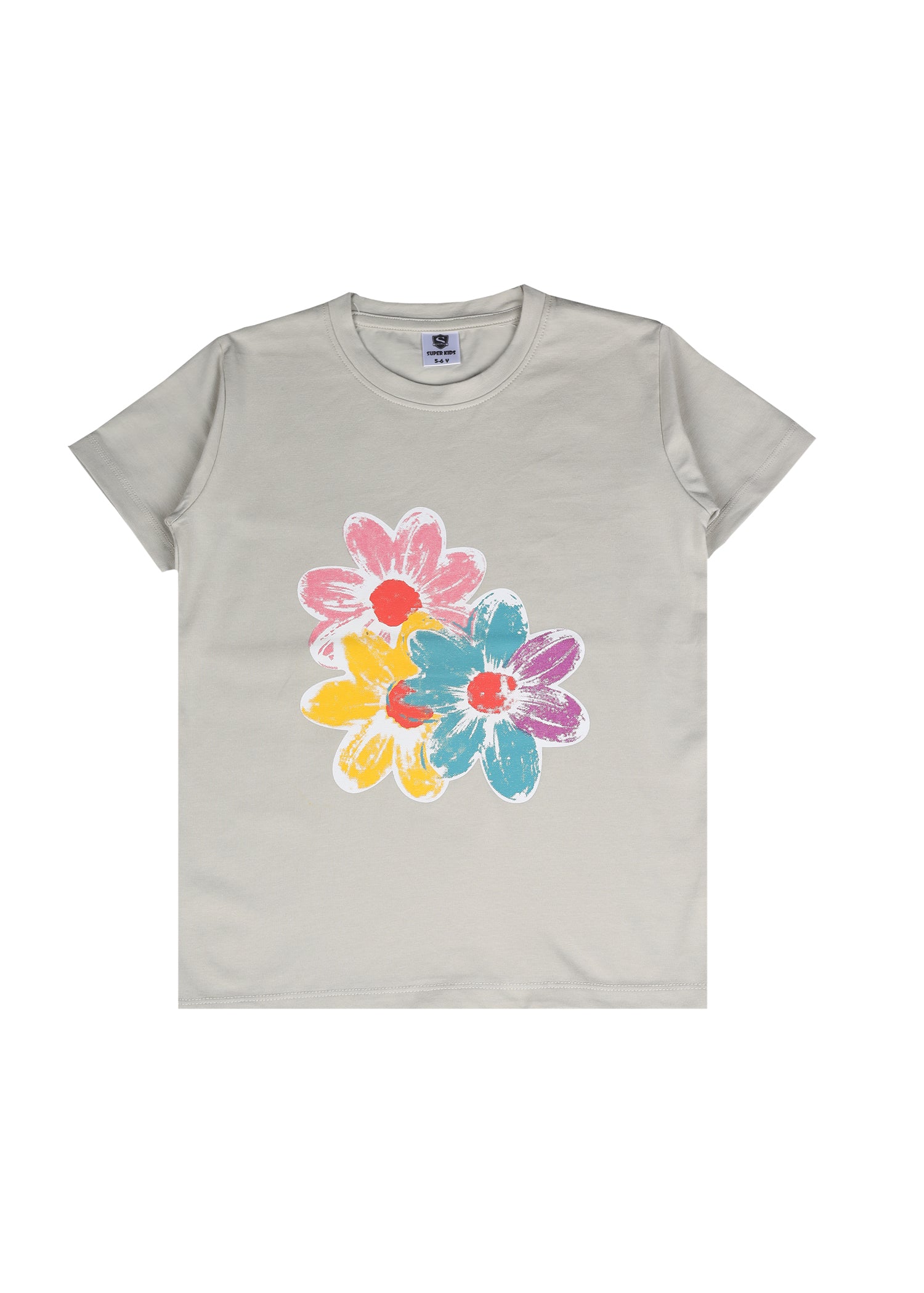 Floral Printed Grapic T-Shirt