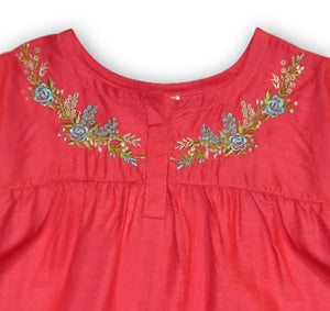 Girl's Embroidered Top