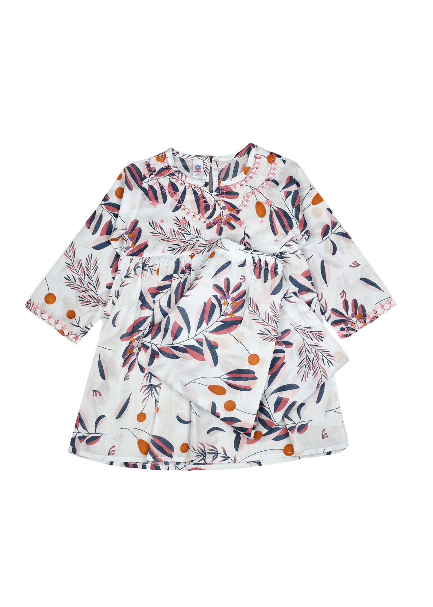 Printed Frock With Trouser