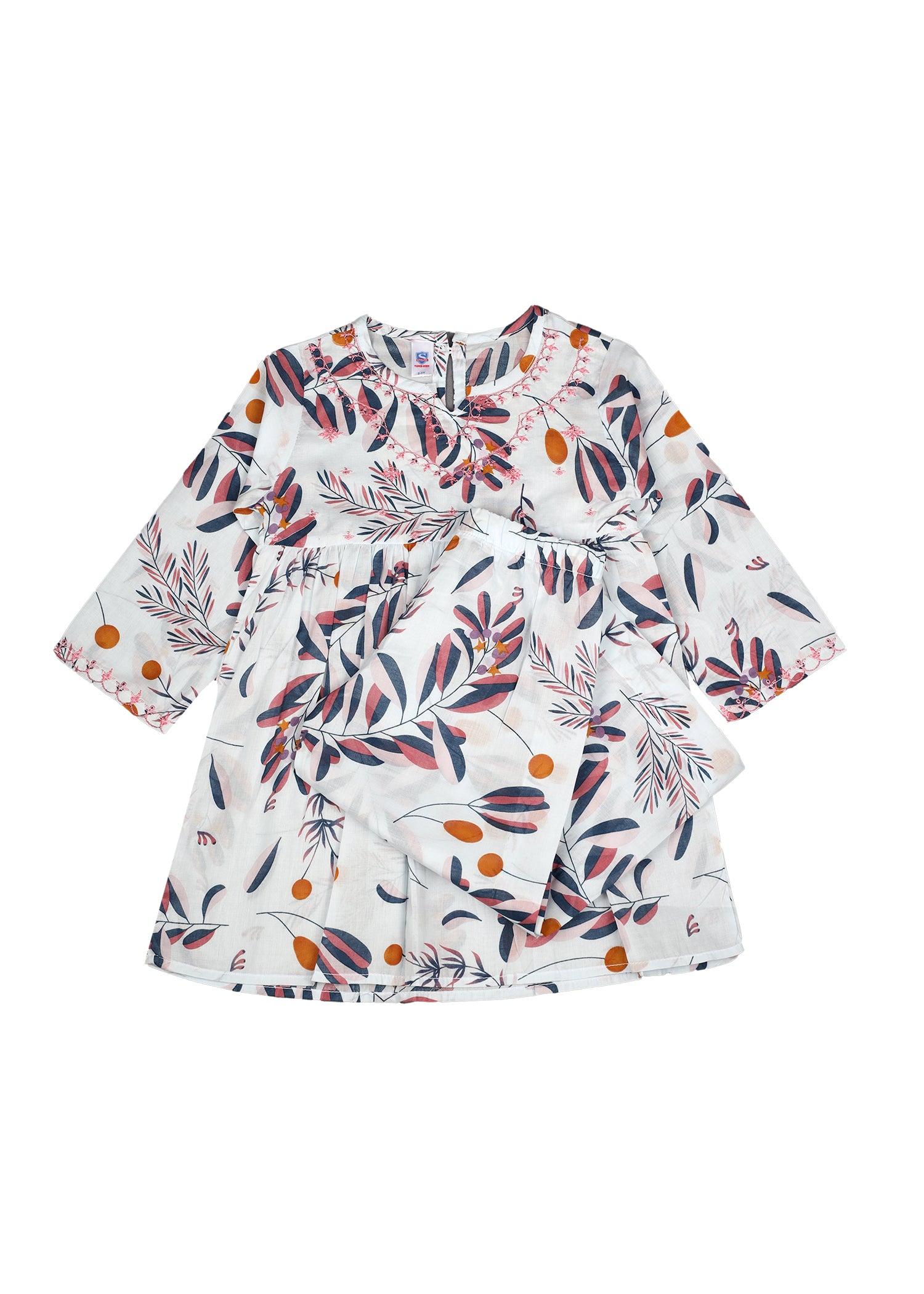 Printed Frock With Trouser