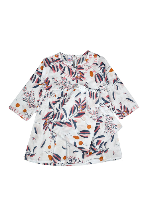 Printed Frock With Trouser