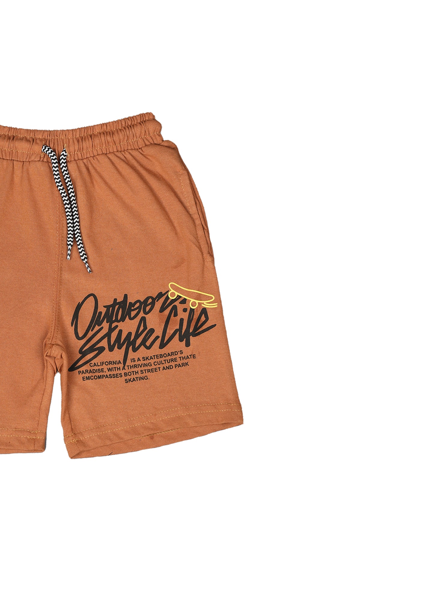 Outdoor Style Life Grapic Blended Short
