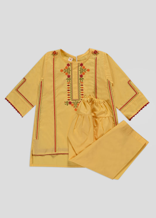 Embroidered Kurti With Trouser