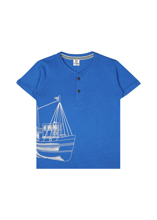 Ship Grapic Henley T-Shirt