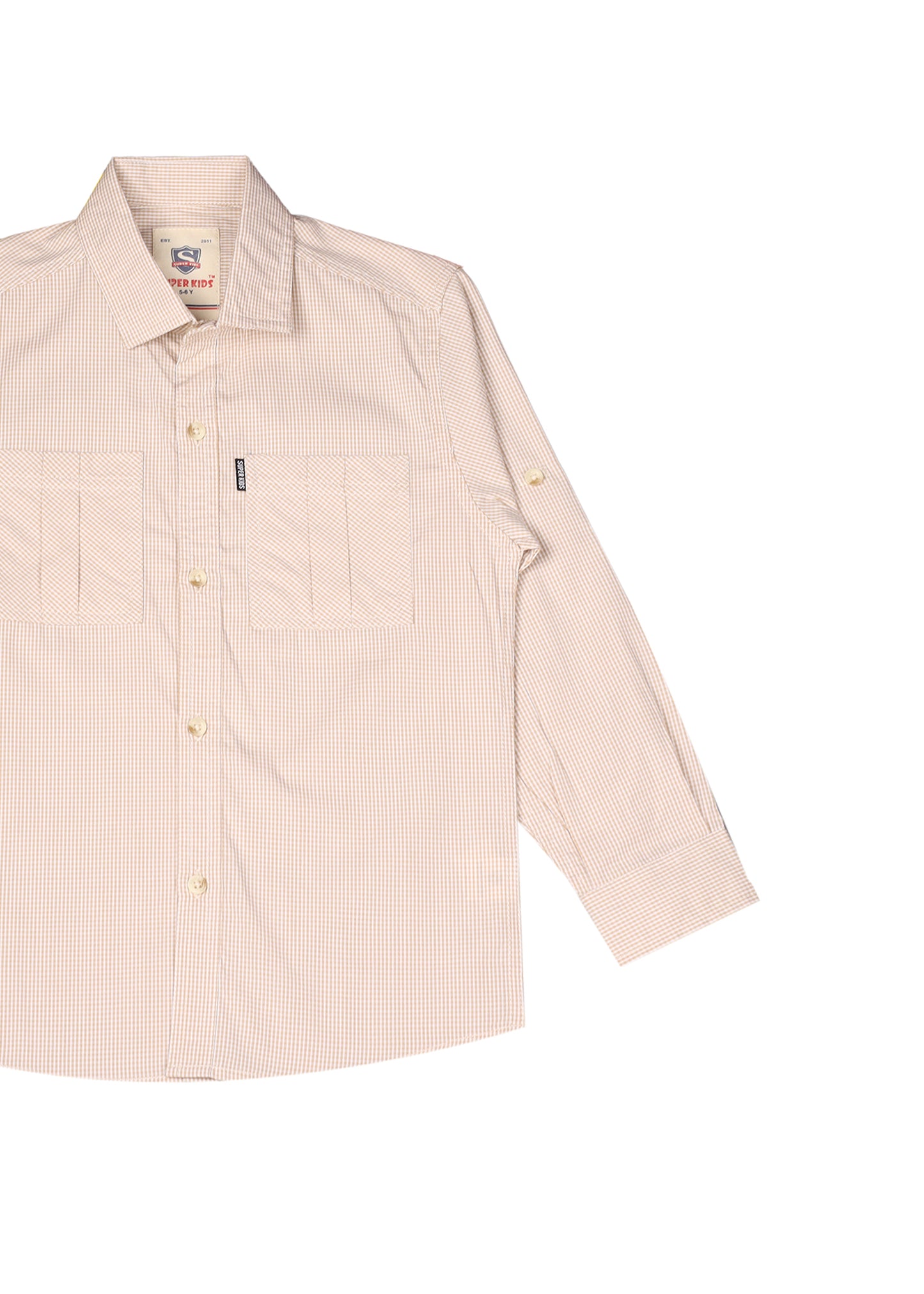 Checked Buttom Down Casual Shirt