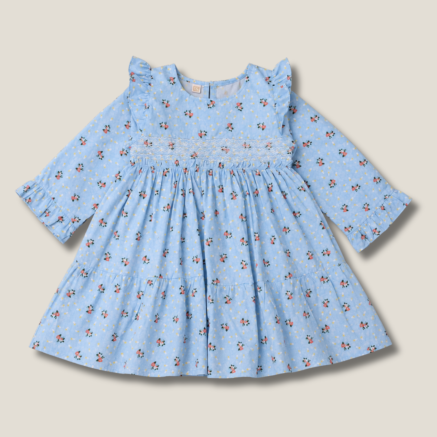 Sky Blossom Long Frock