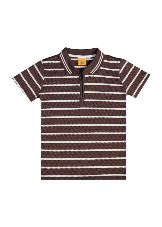 Stripped Lining Polo Shirt
