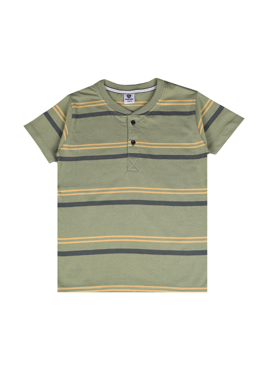 Light Green Henley T-Shirt