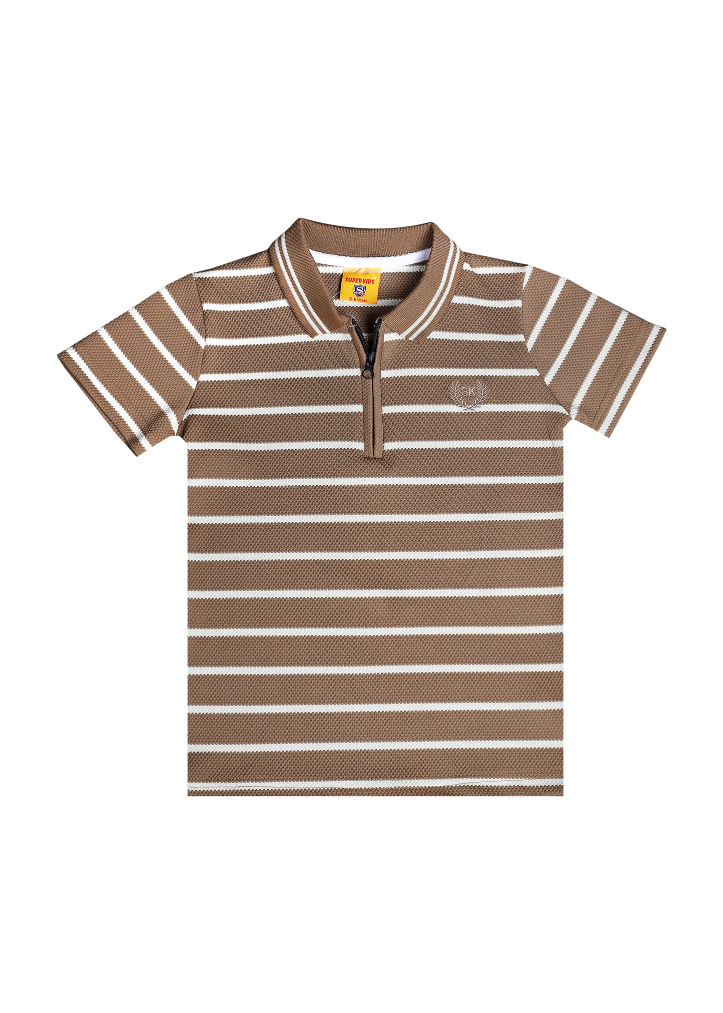 Stripped Lining Polo Shirt