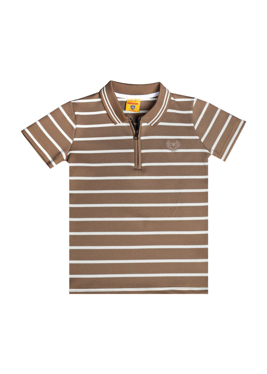 Stripped Lining Polo Shirt