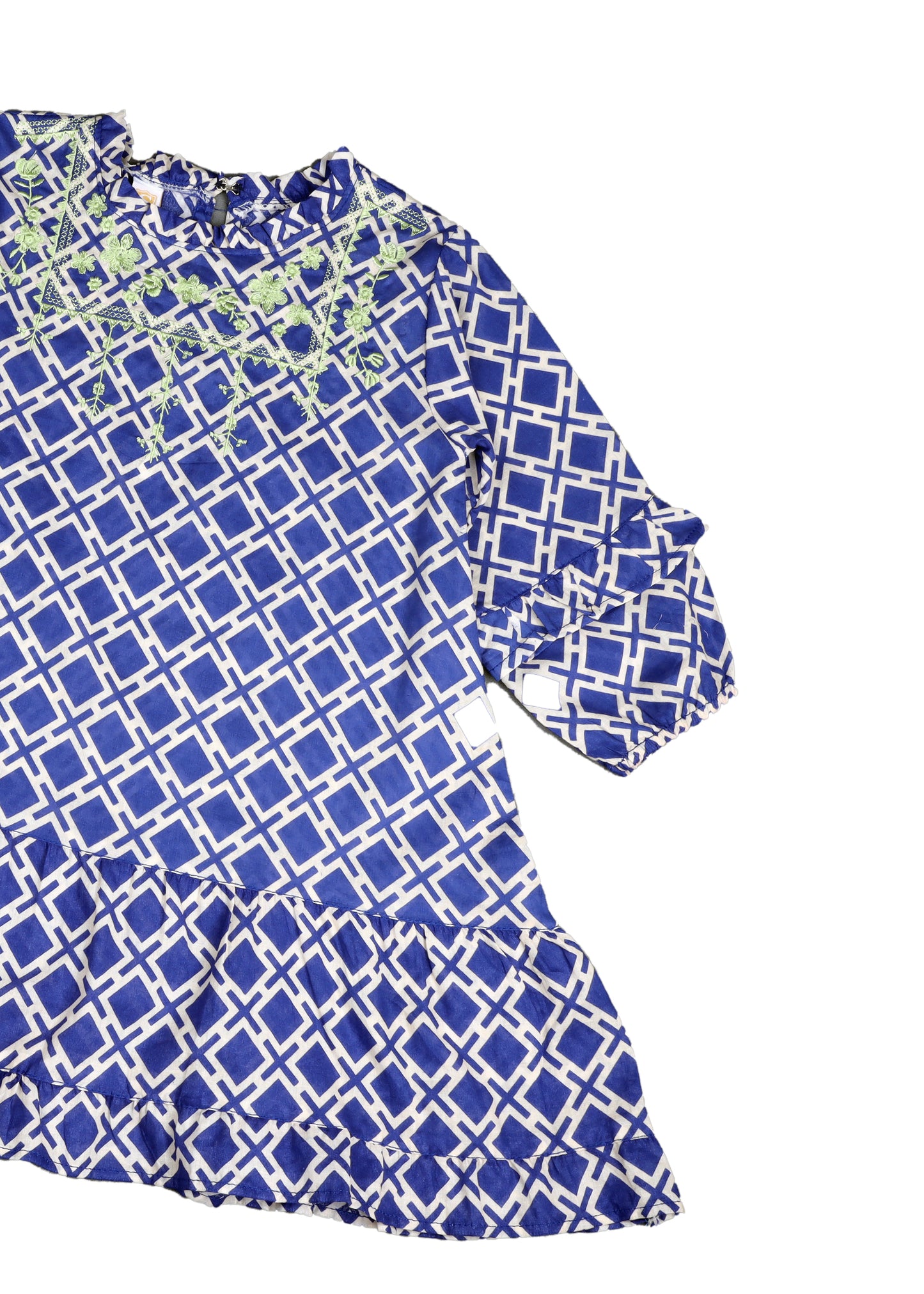 Blue Printed Top