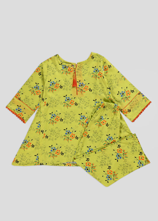 Printed Frock & Trouser