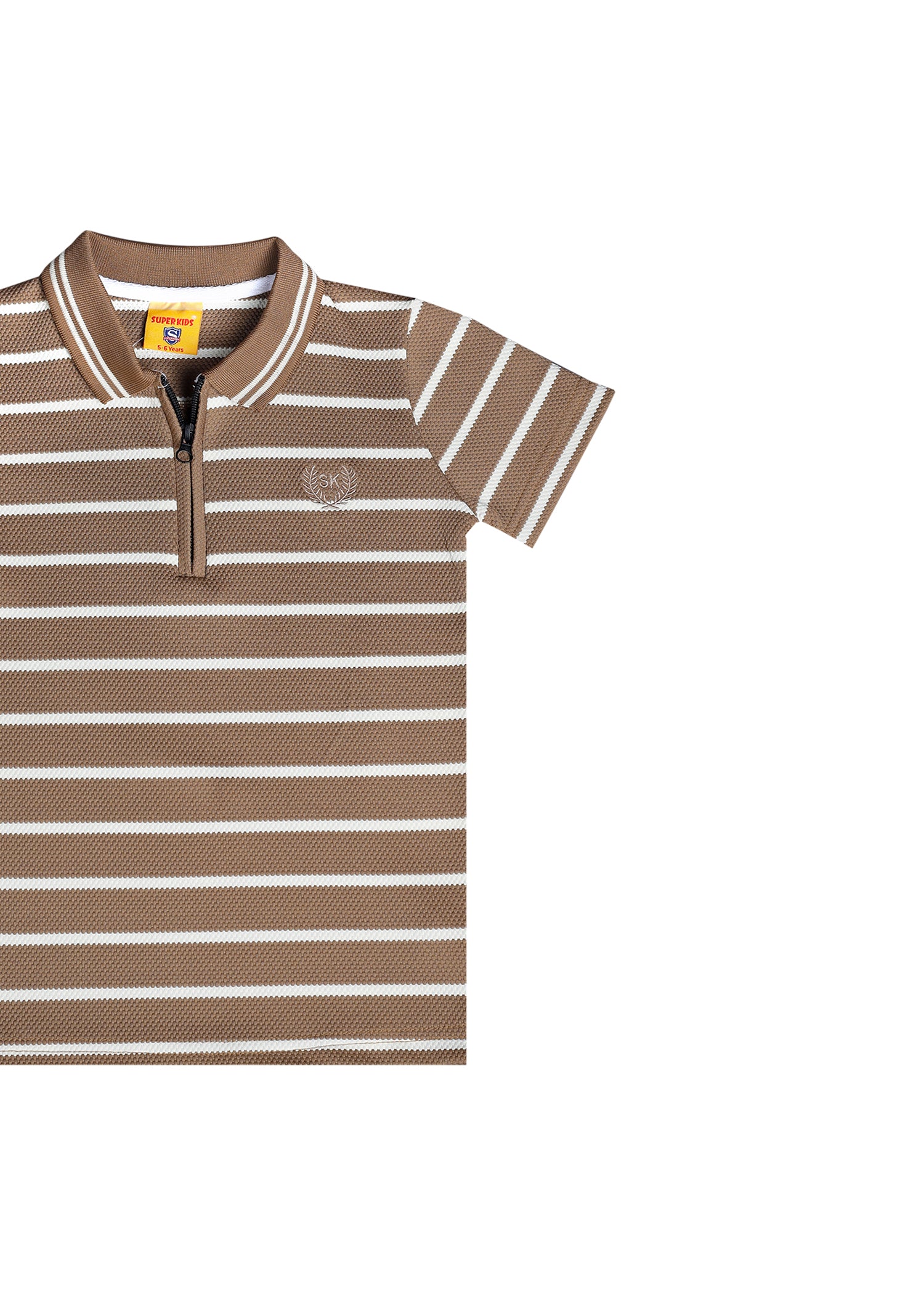 Stripped Lining Polo Shirt
