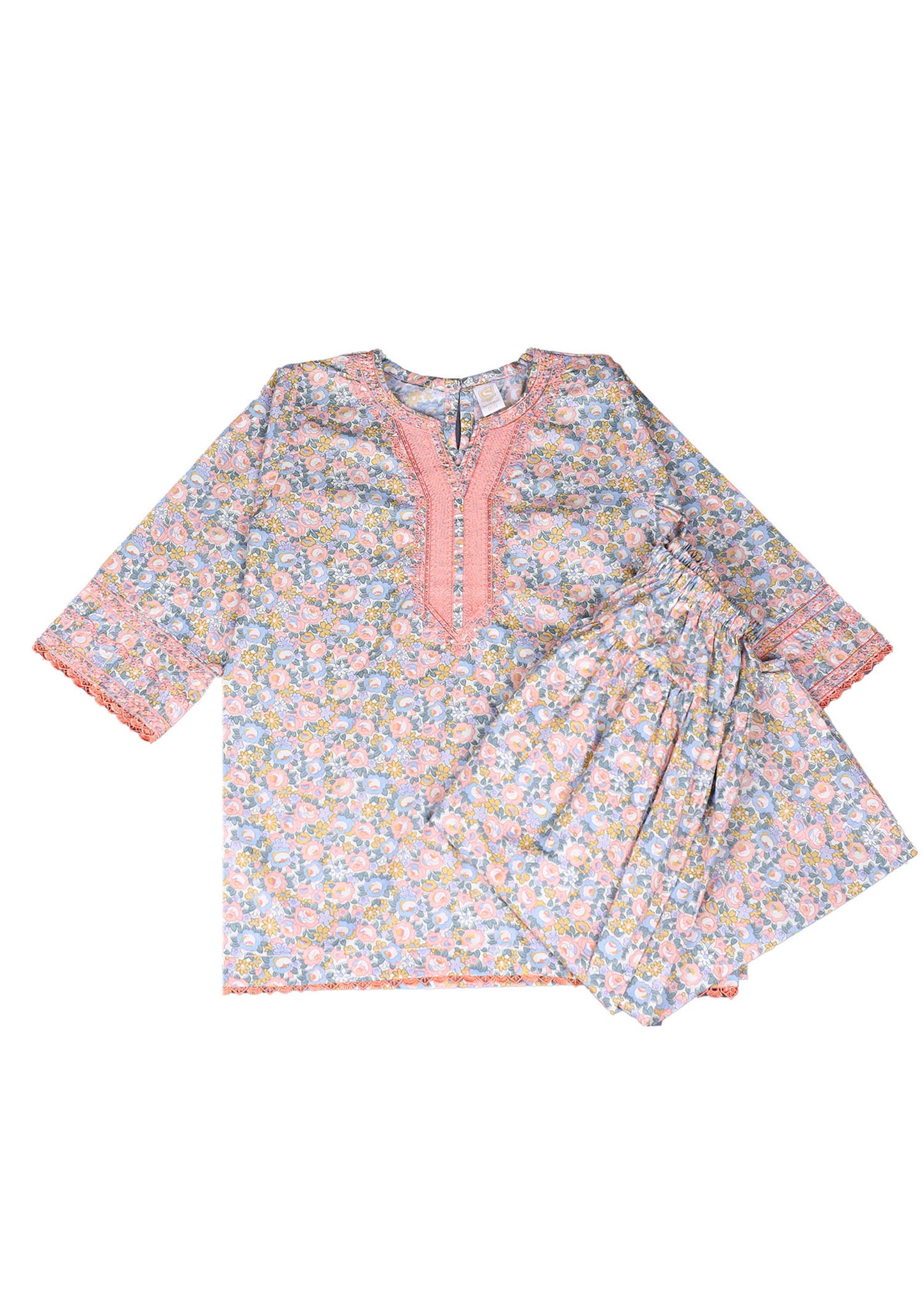 Printed Kameez With Shalwar