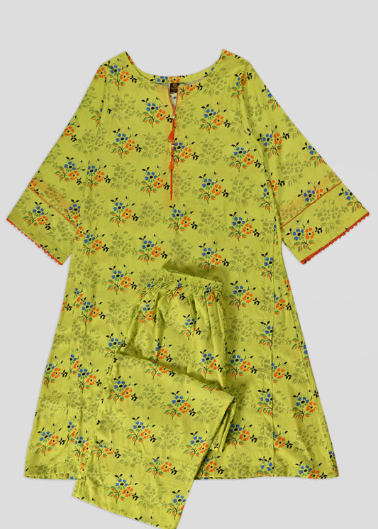 Ladies 2PC Printed Lawn Dress