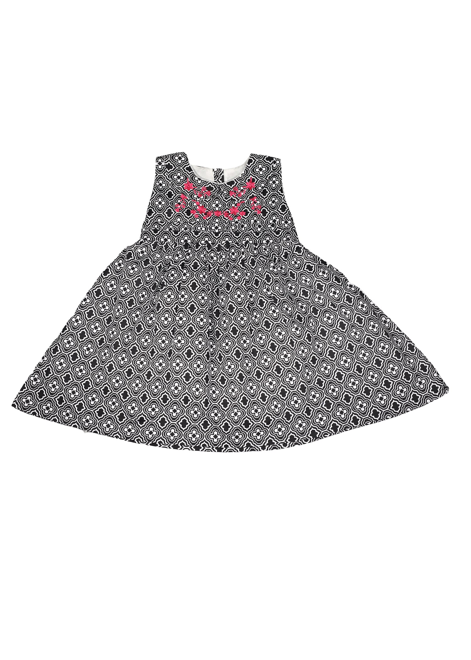 Floral Printed Casual Frock