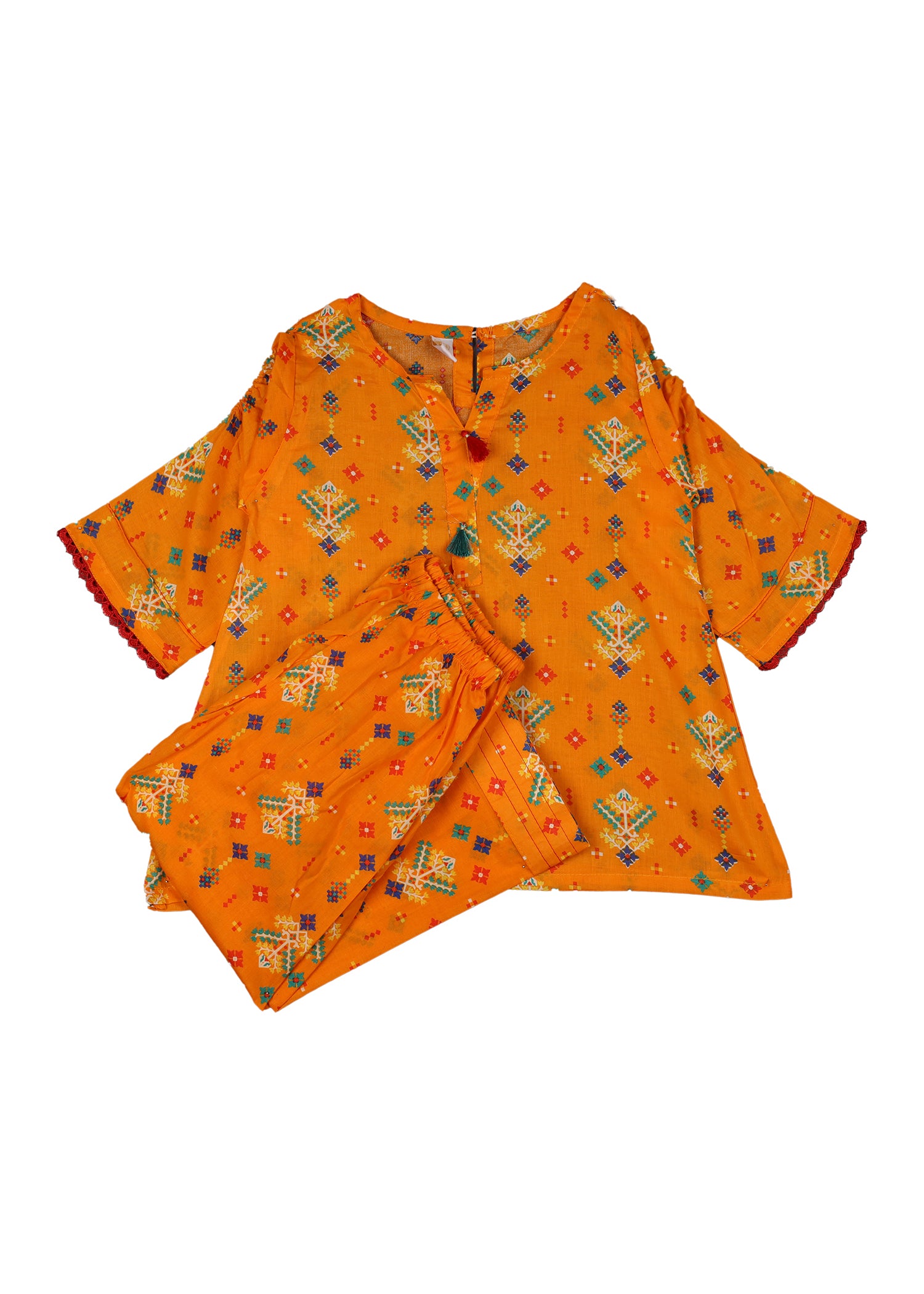 Printed Kameez With Shalwar