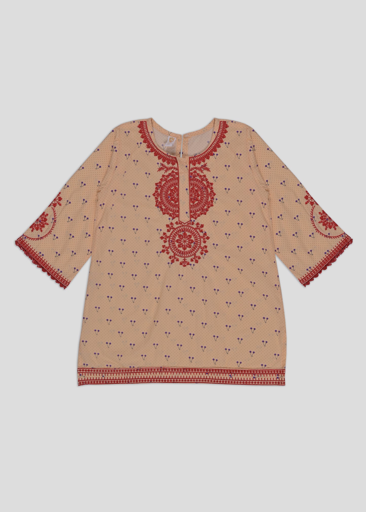 Printed Embroidered Kameez With Trouser
