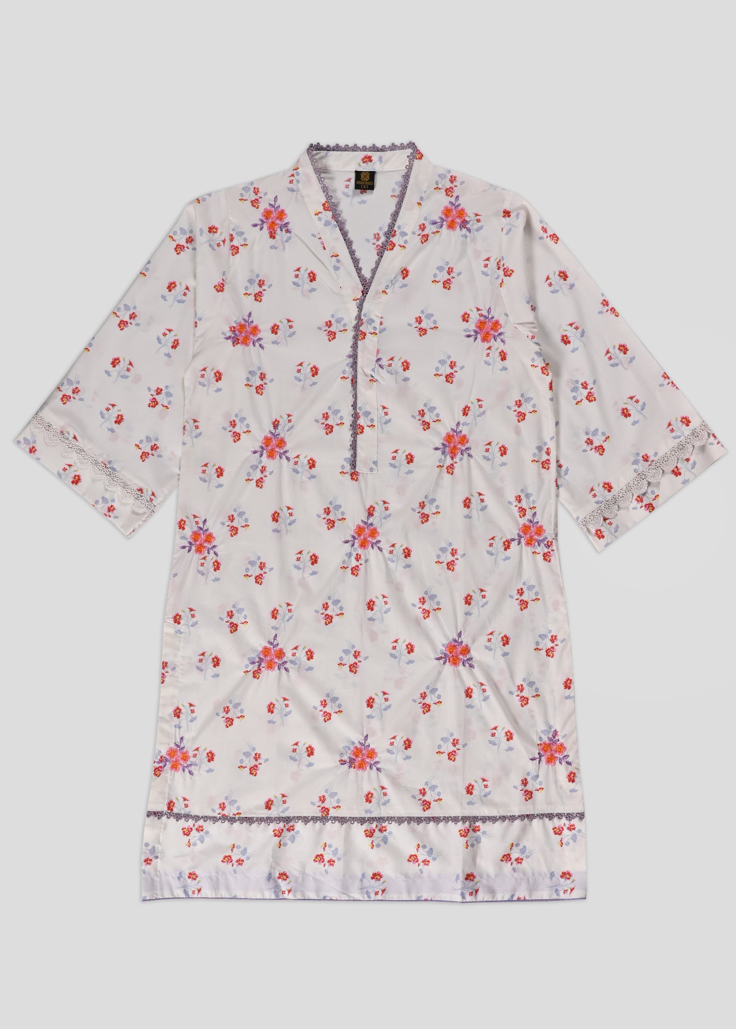 Ladies 2PC Printed Lawn Dress