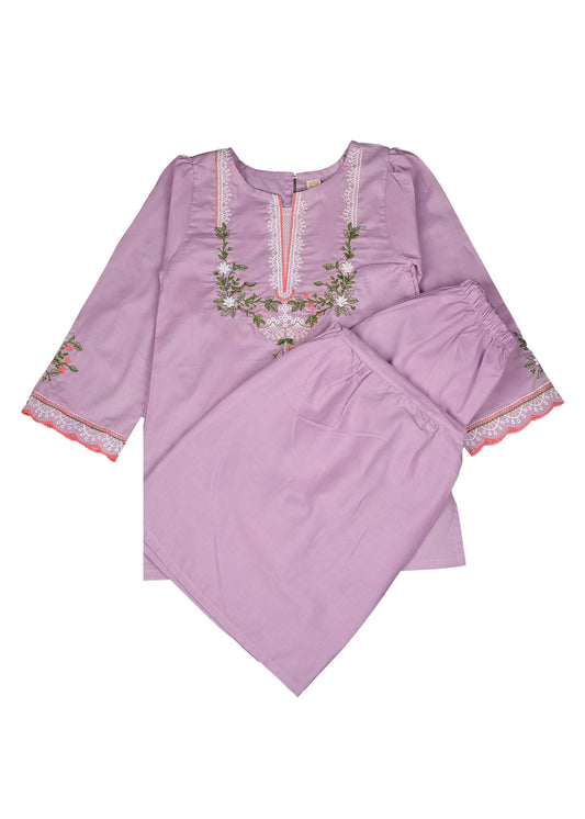 Embroidered Kameez With Gharara
