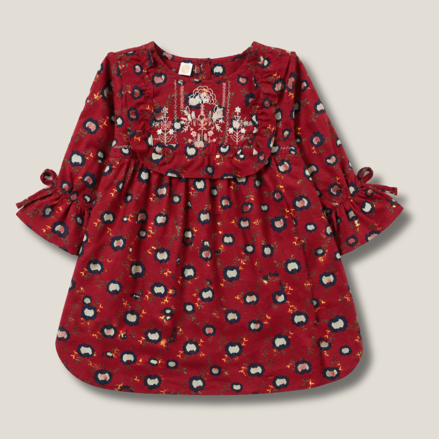 Crimson Bloom Top