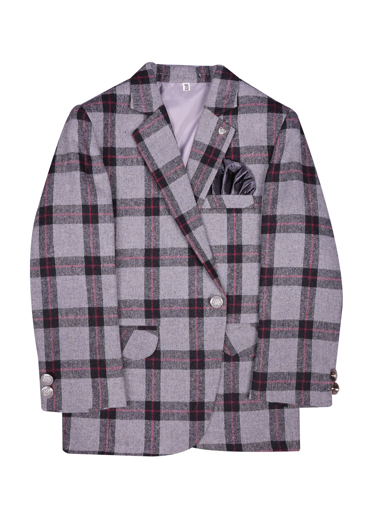 Checked Casual Coat